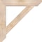 Ekena Millwork Traditional Slat Smooth Bracket w/ Offset Brace, Douglas Fir, 7 1/2"W x 40"D x 40"H BKT0806X40X40TRA06SDF - alternate 4